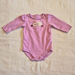 Gymboree girls 3-6 months bodysuit Loveable Lamb line VGUC